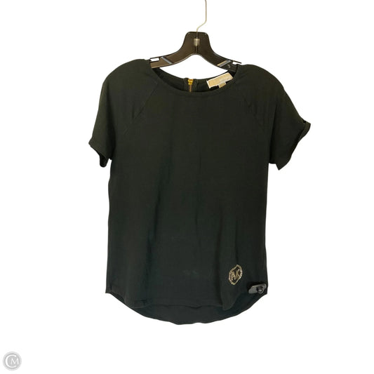 Top Short Sleeve By Michael By Michael Kors In Black, Size: M