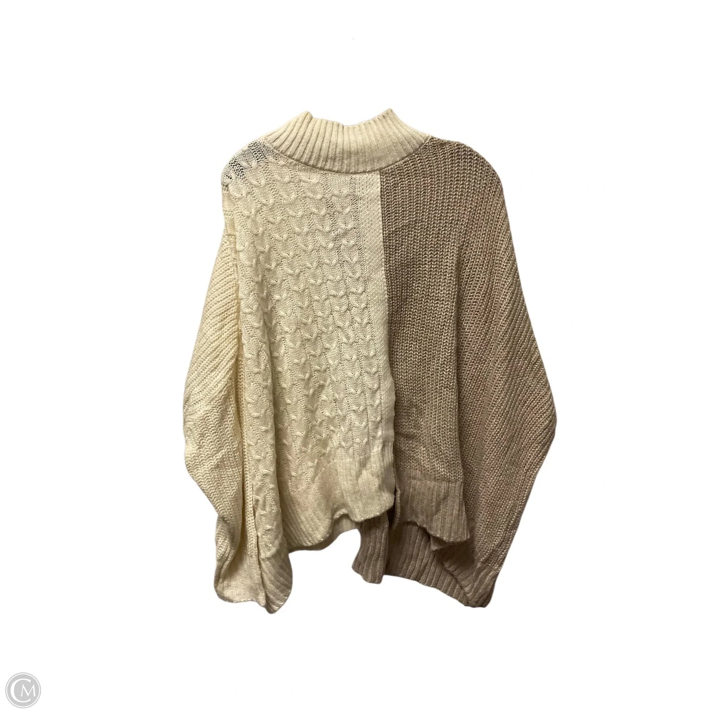 Sweater By Vigoss In Cream & Tan, Size: S