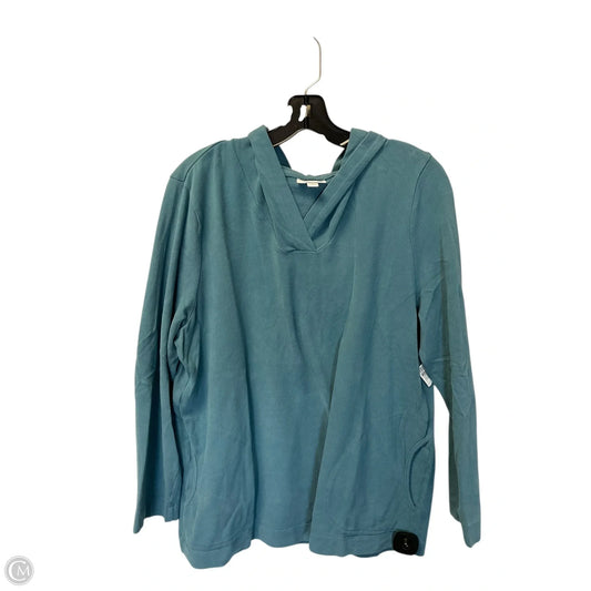 Sweatshirt Hoodie By Pure Jill In Blue, Size: Xl