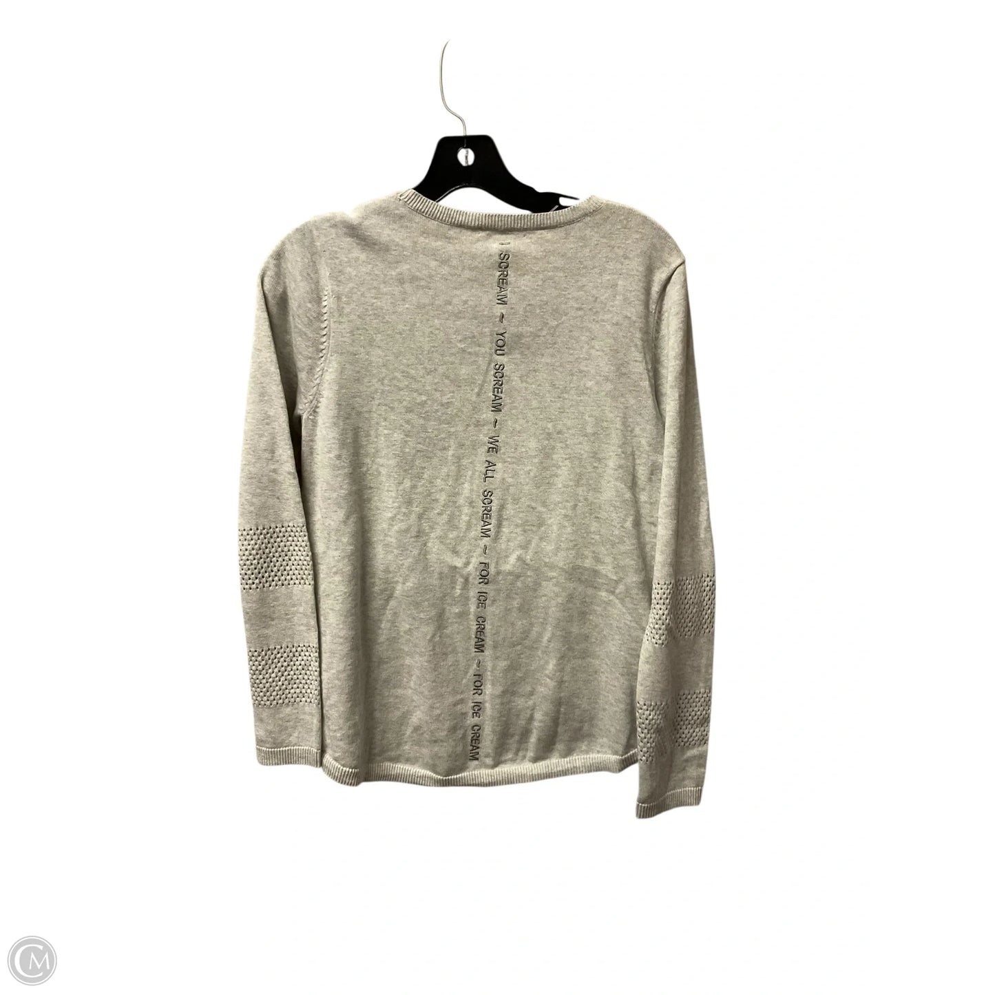 Top Long Sleeve By Cmb In Grey, Size: S