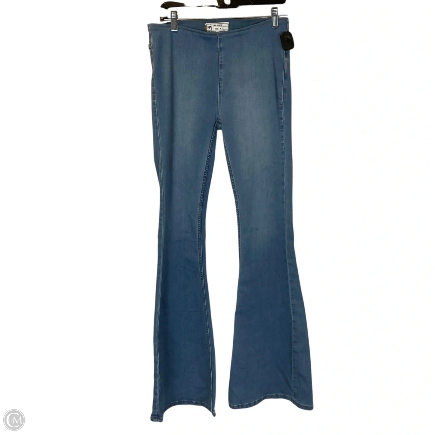 Jeans Flared By Free People In Blue Denim, Size: 4