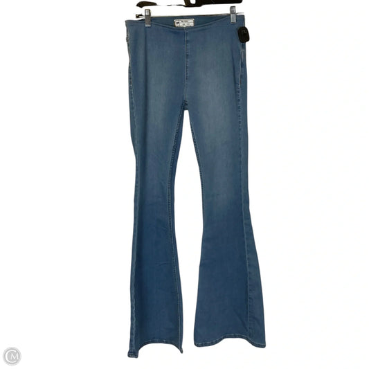 Jeans Flared By Free People In Blue Denim, Size: 4