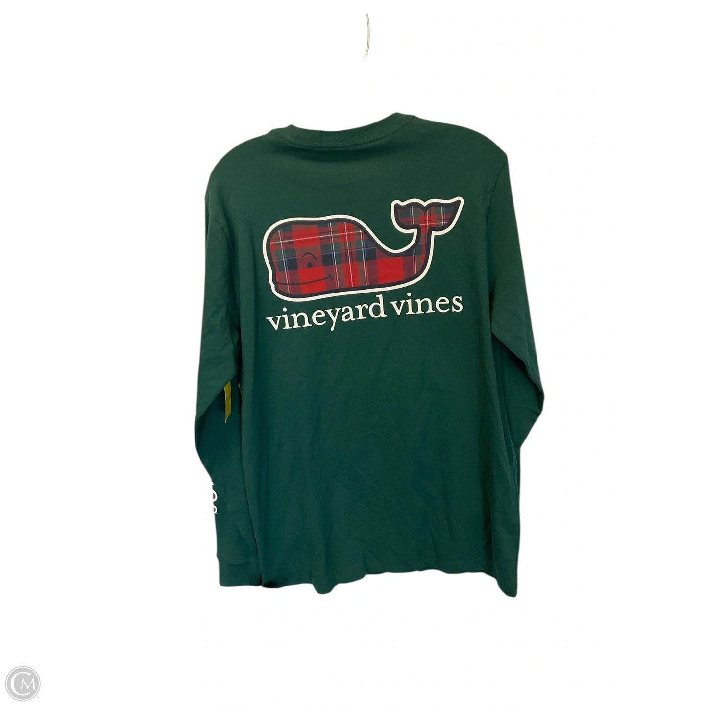Top Long Sleeve Basic By Vineyard Vines In Green, Size: S