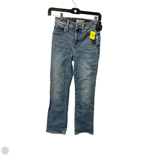Jeans Boot Cut By Madewell In Blue Denim, Size: 0