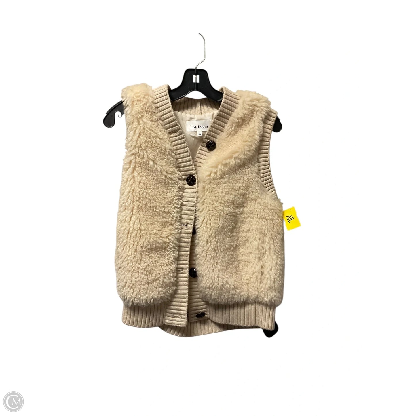 Vest Faux Fur & Sherpa By Heartloom In Tan, Size: S