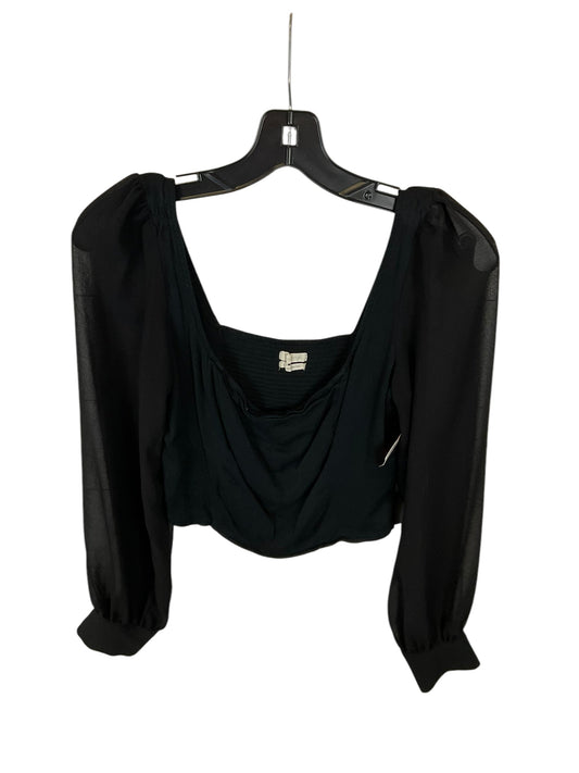 Top Long Sleeve By Urban Outfitters In Black, Size: M