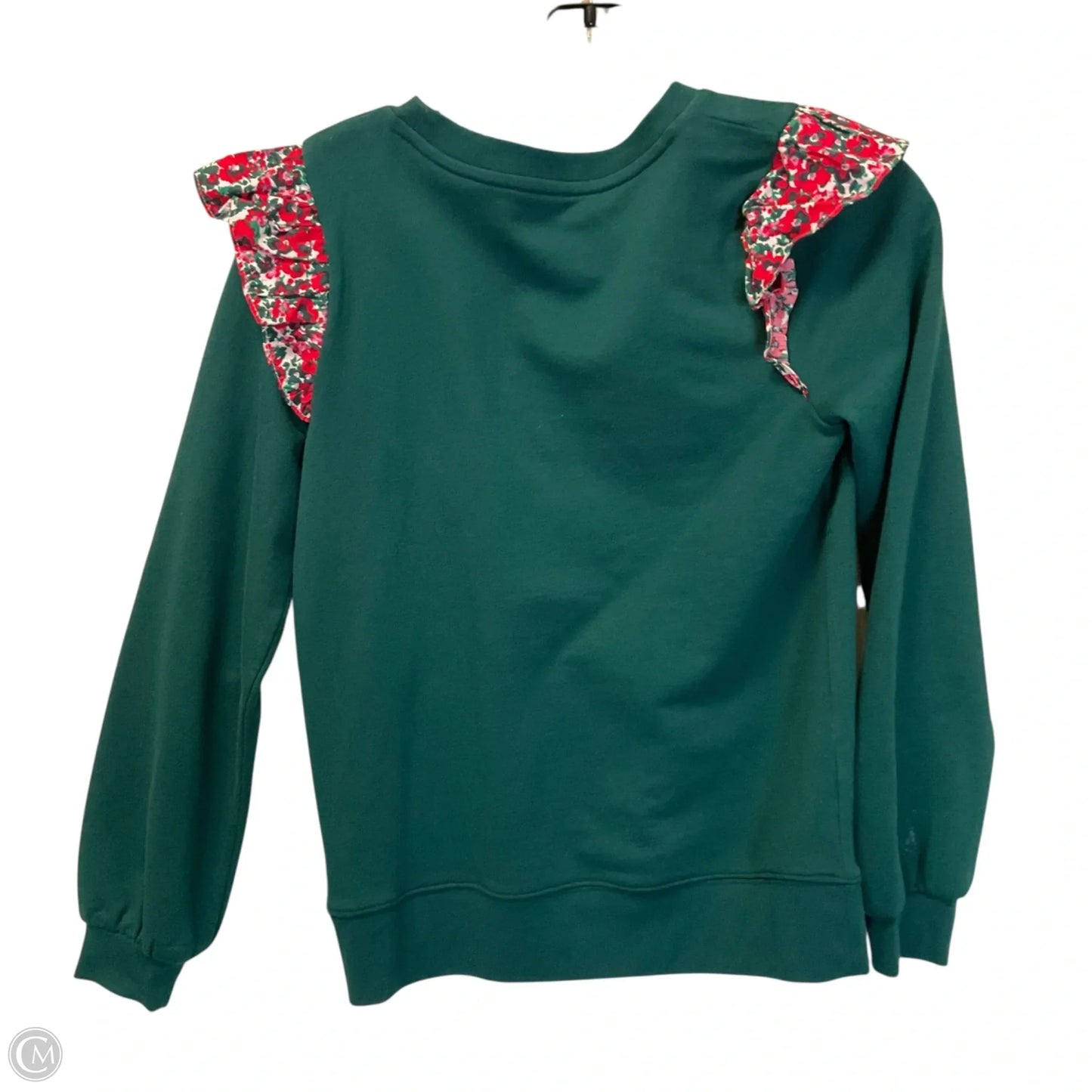 Top Long Sleeve By J. Crew In Green, Size: Xxs