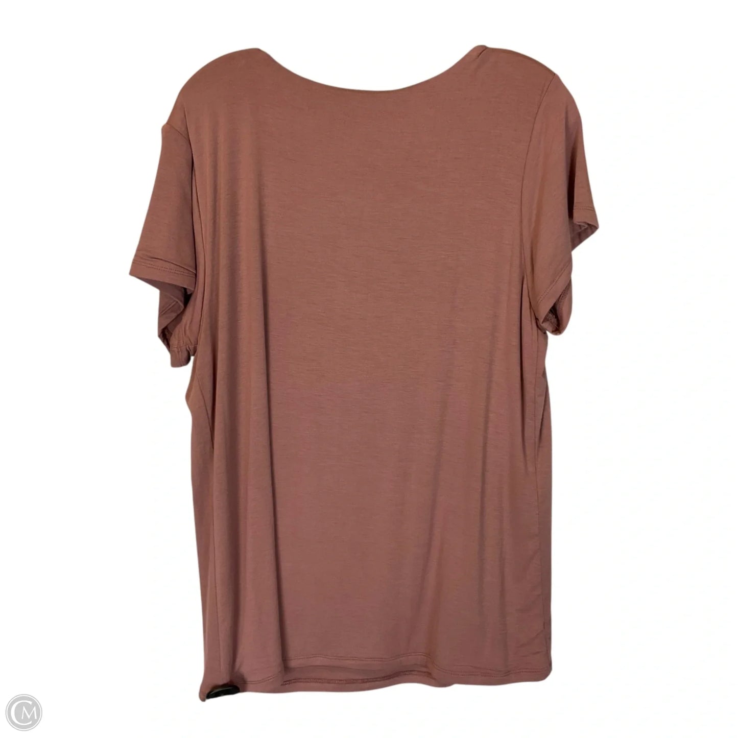 Top Short Sleeve Basic By Maurices In Tan, Size: Xxl