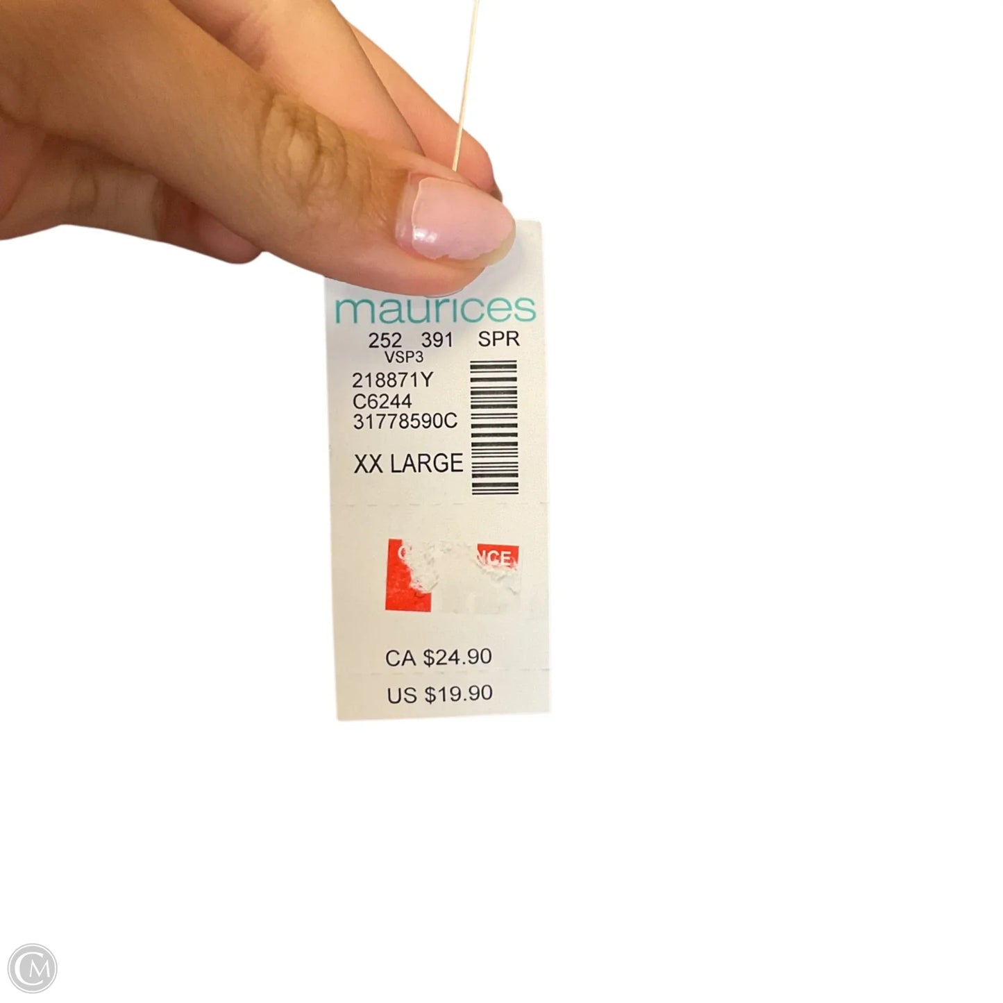 Top Short Sleeve Basic By Maurices In Tan, Size: Xxl