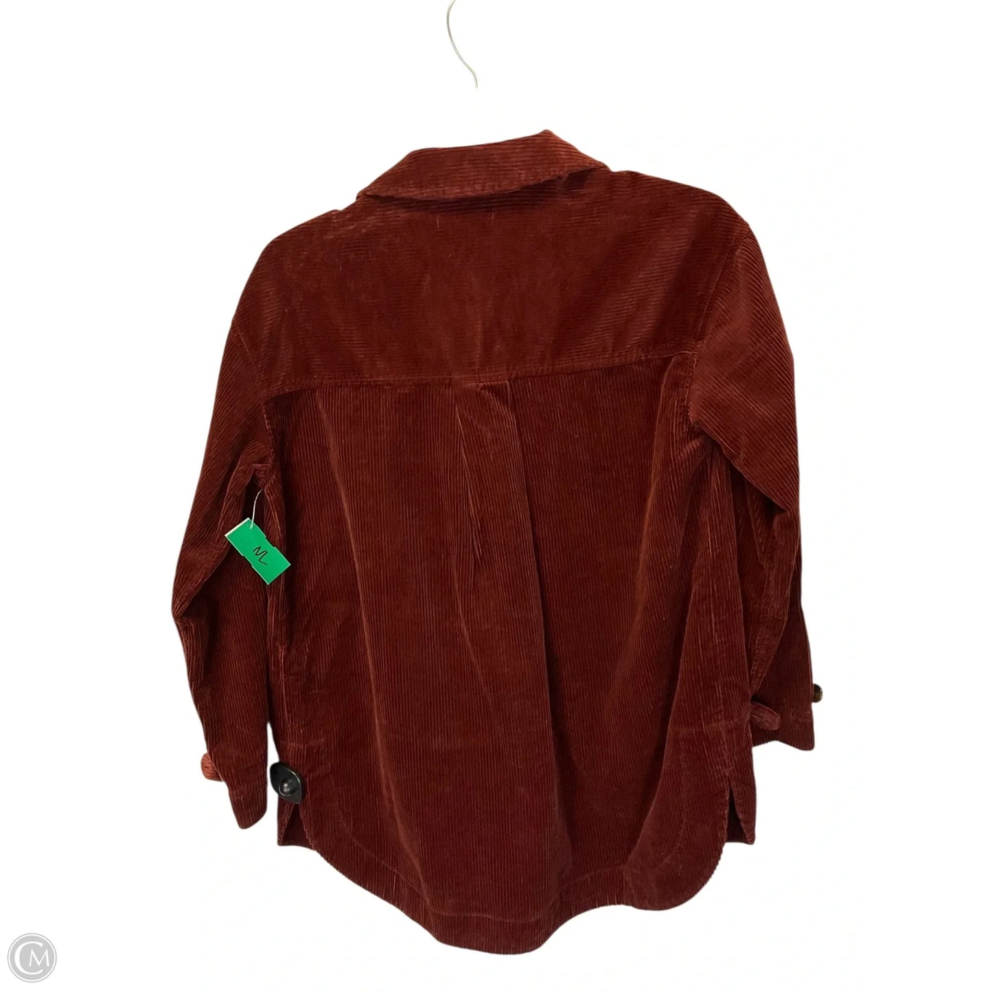 Jacket Shirt By Madewell In Red, Size: Xxs