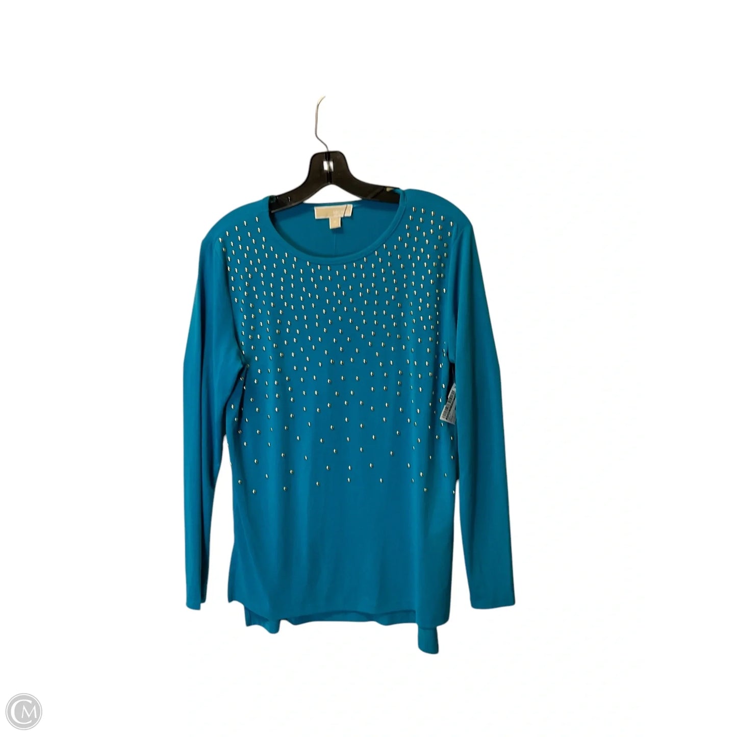 Top Long Sleeve By Michael By Michael Kors In Blue, Size: M