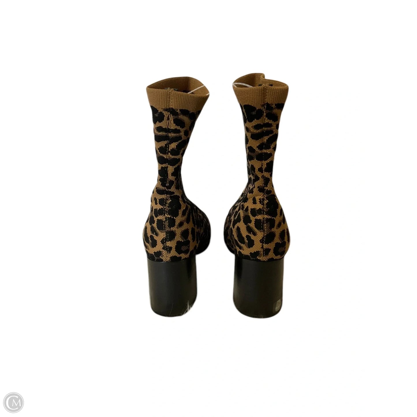 Boots Ankle Heels By Blondo In Animal Print, Size: 9.5