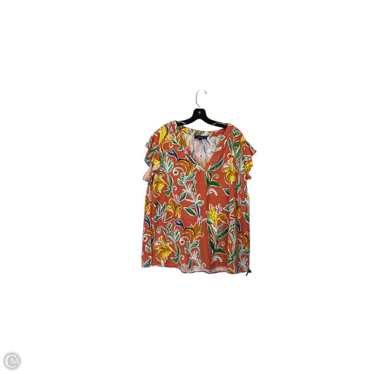 Top Sleeveless By Rachel Roy In Orange, Size: 2x