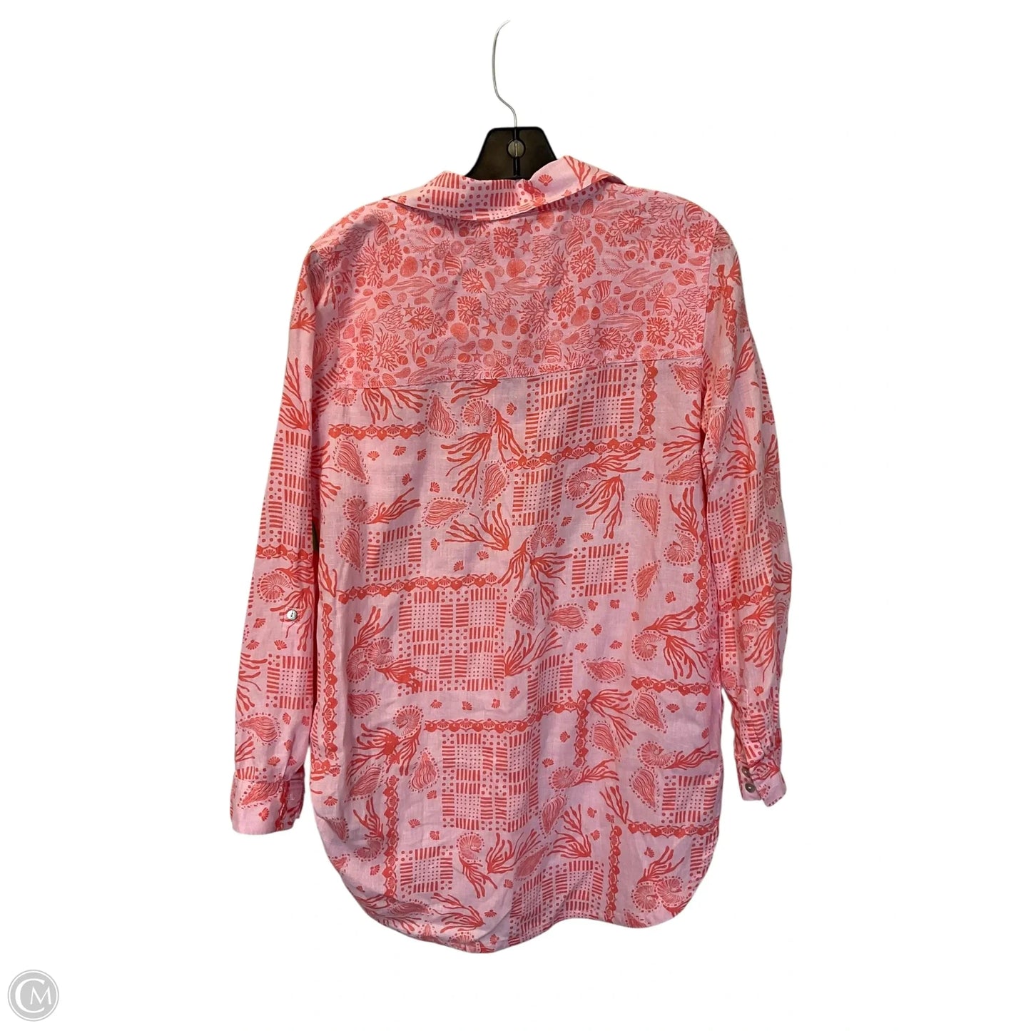Top Long Sleeve By Sigrid Olsen In Pink, Size: S
