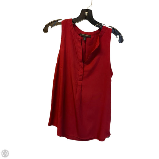 Top Sleeveless By Banana Republic In Red, Size: S