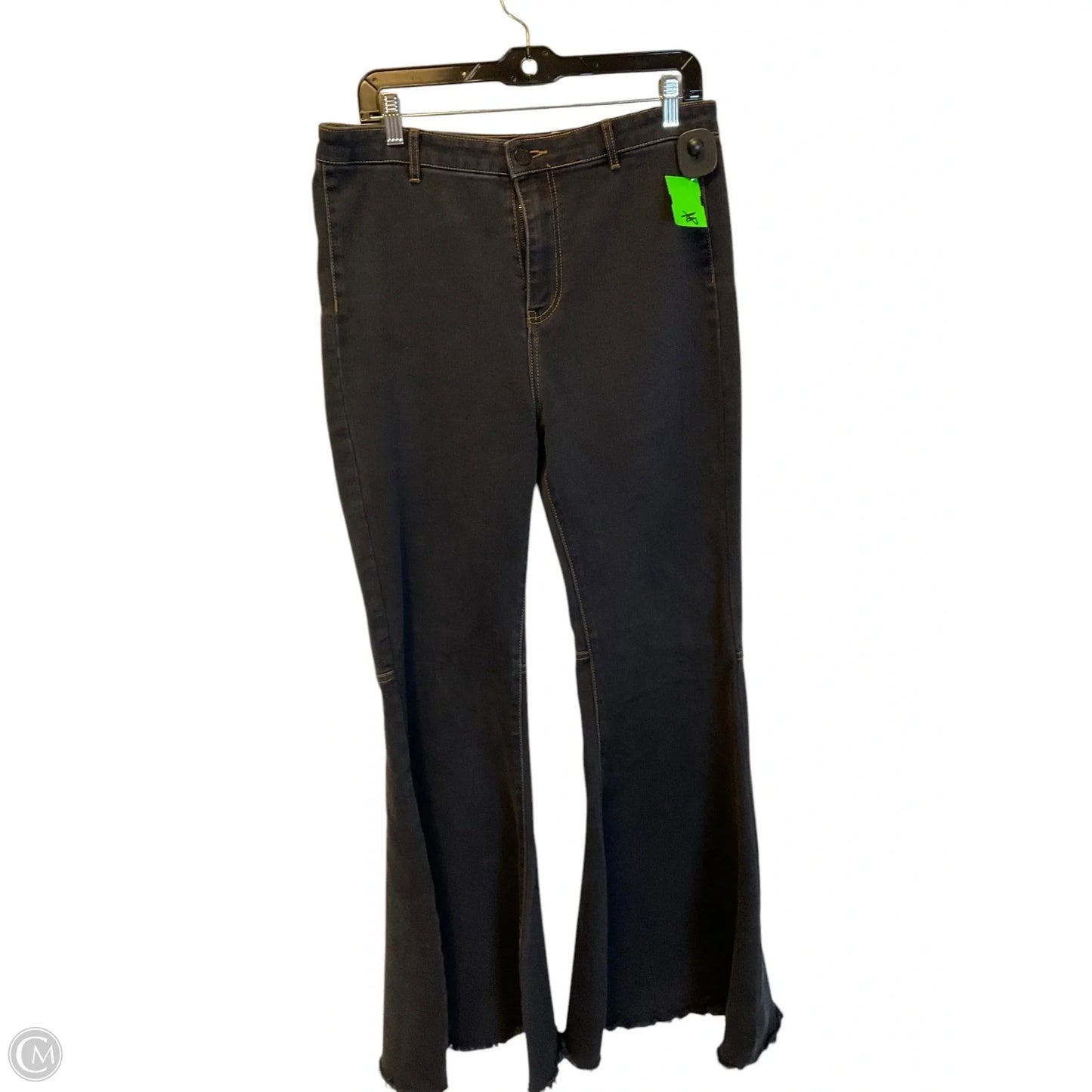 Jeans Flared By Chelsea And Violet In Black Denim, Size: 8