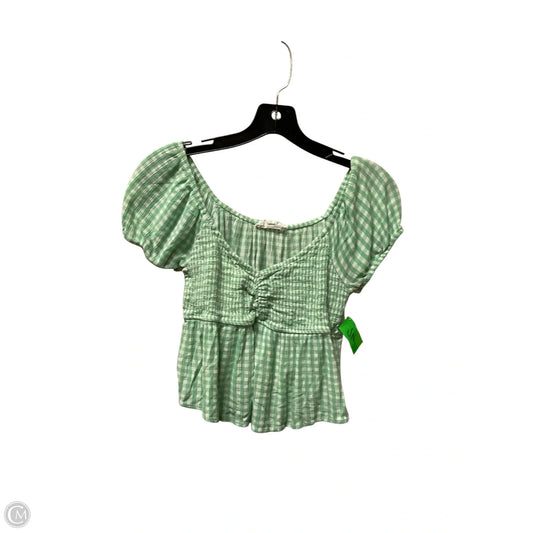 Top Short Sleeve By Pink Rose In Green, Size: S