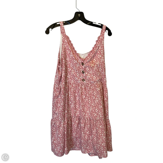 Dress Casual Short By Clothes Mentor In Pink, Size: M