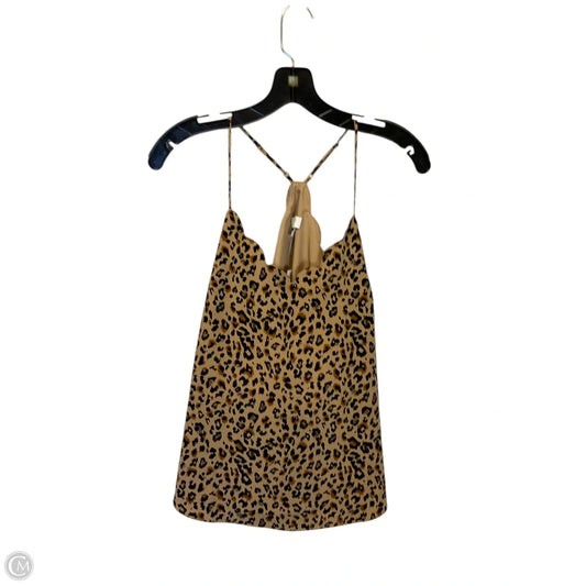 Top Sleeveless By J. Crew In Animal Print, Size: Xs