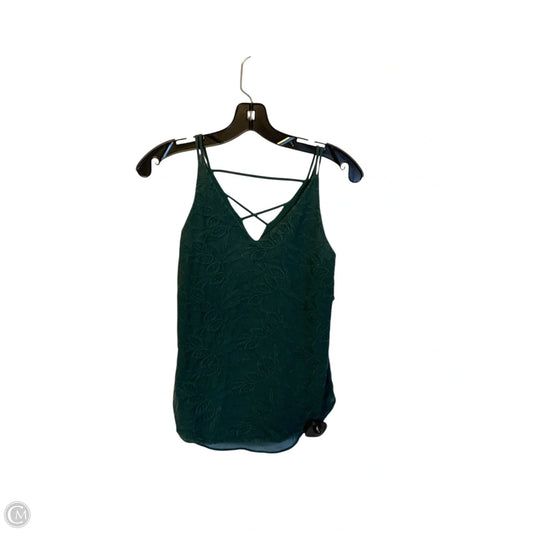 Top Sleeveless By Loft In Green, Size: Xs