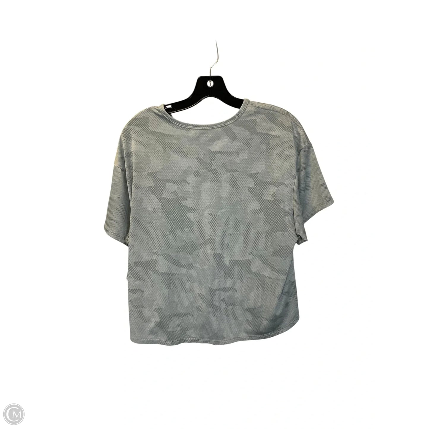 Athletic Top Short Sleeve By Champion In Grey, Size: L
