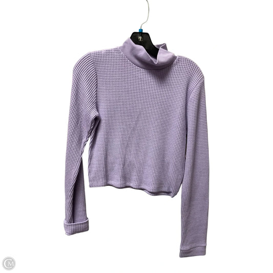 Top Long Sleeve By Aerie In Purple, Size: L