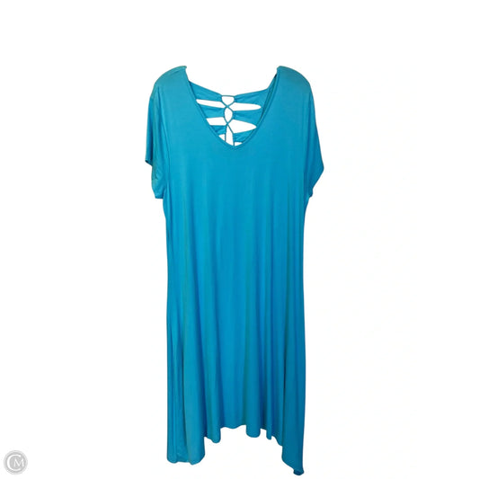 Dress Casual Midi By Chicos In Blue, Size: L