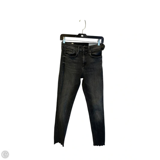 Jeans Skinny By Rag & Bones Jeans In Black Denim, Size: 4