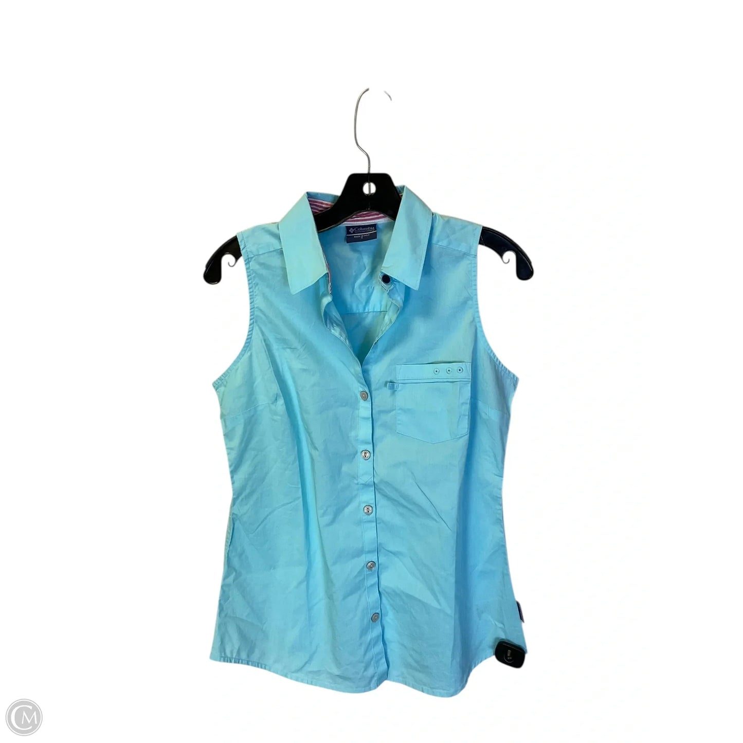 Top Sleeveless By Columbia In Blue, Size: S