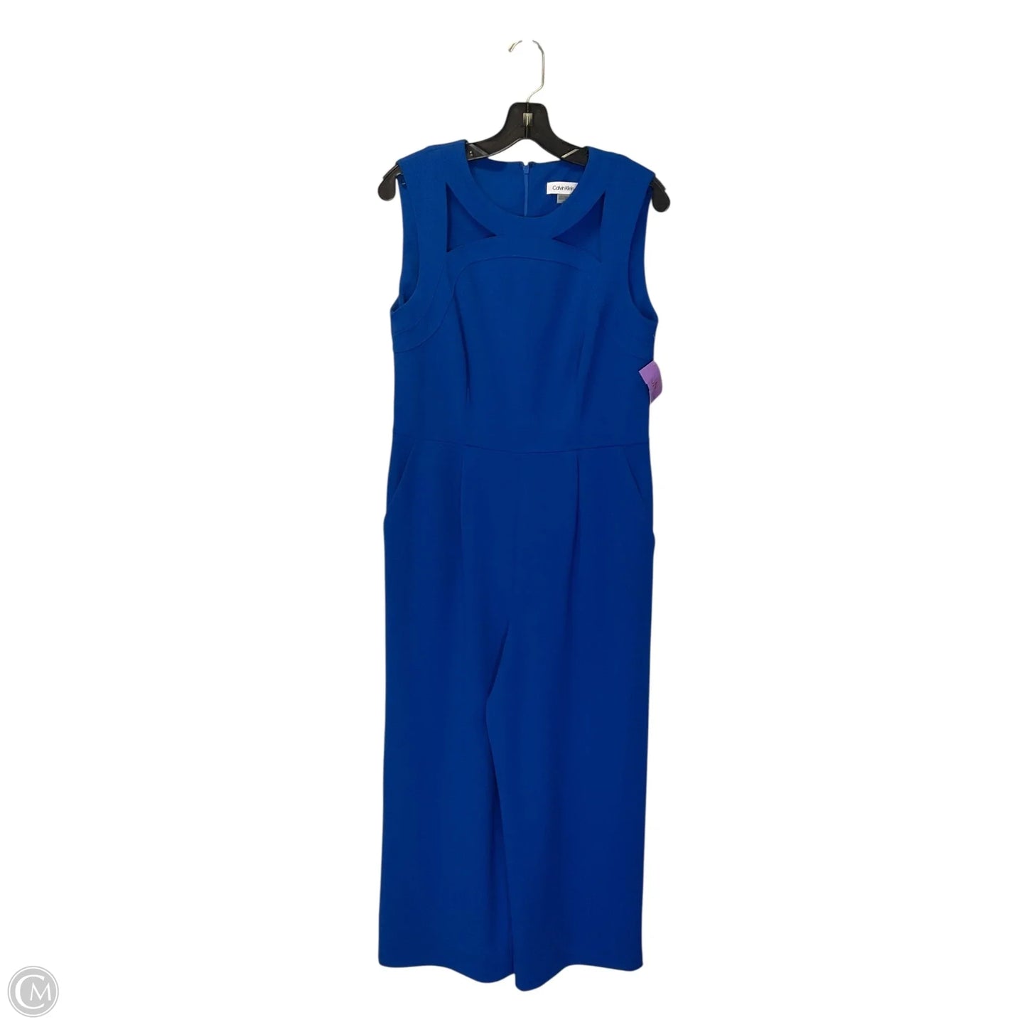 Jumpsuit By Calvin Klein In Blue, Size: 10