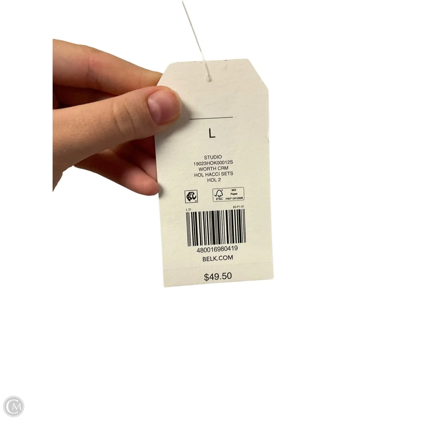 Top Long Sleeve By Wonderly In Cream, Size: L