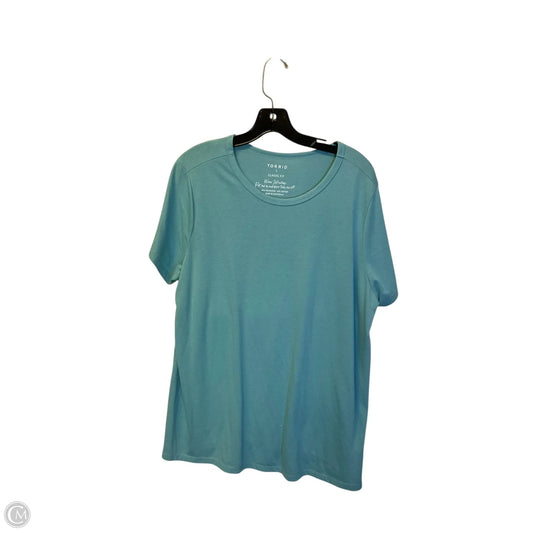 Top Short Sleeve By Torrid In Blue, Size: 1x