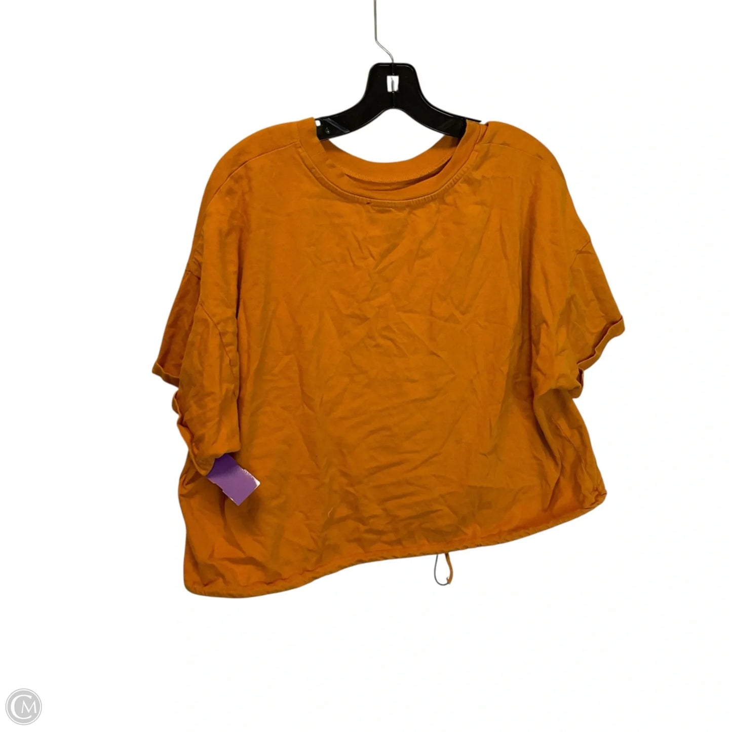 Top Short Sleeve By Forever 21 In Yellow, Size: 2x