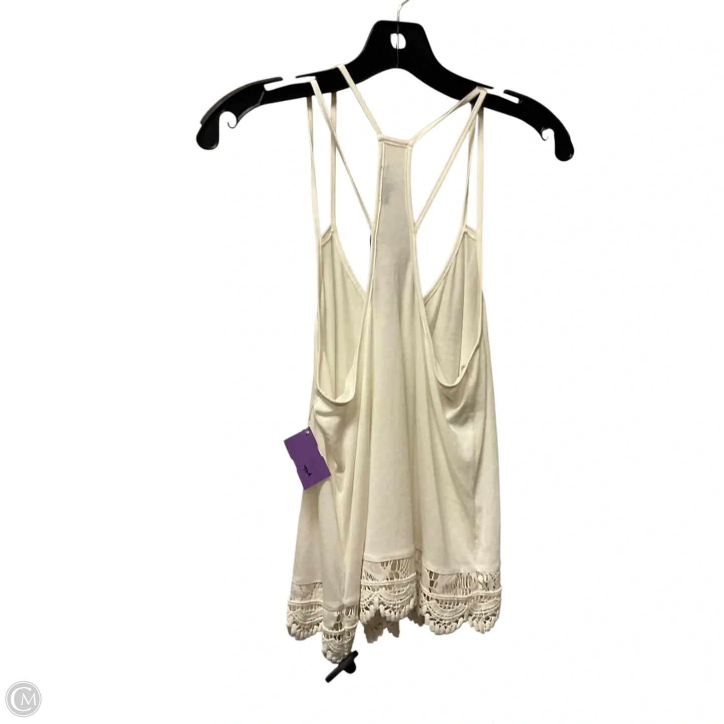 Top Sleeveless By Express In Cream, Size: S