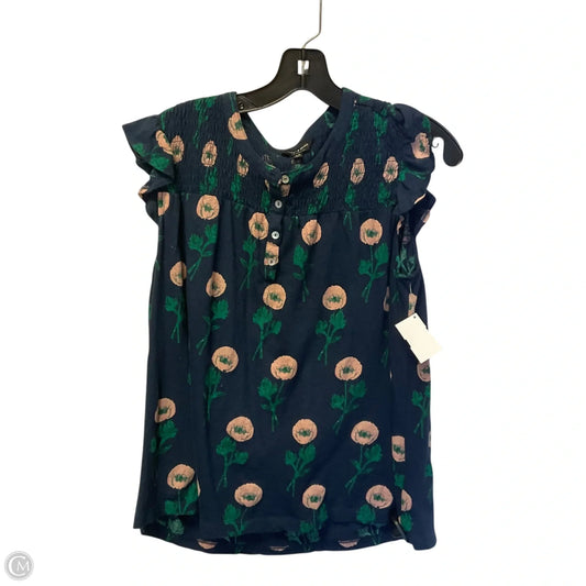 Top Sleeveless By Lucky Brand In Navy, Size: L