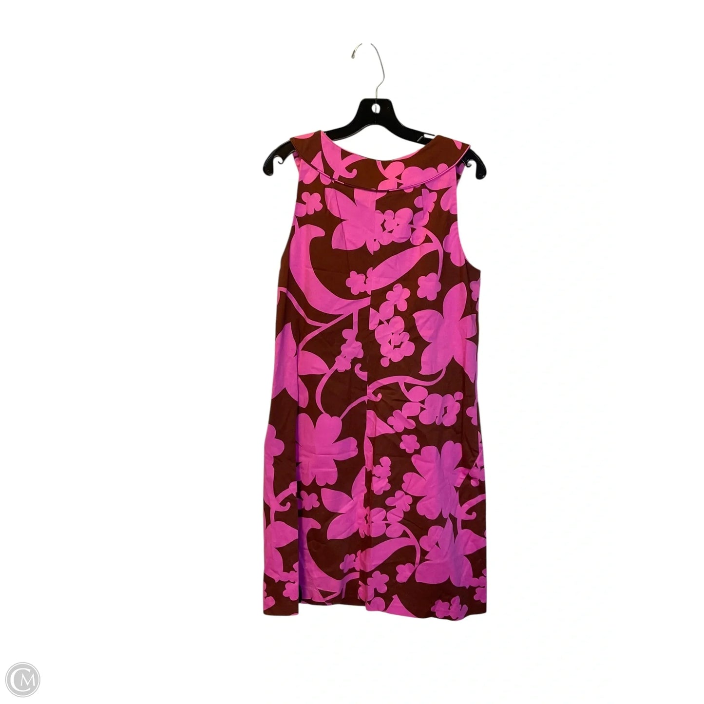 Dress Designer By Tory Burch In Brown & Pink, Size: 10