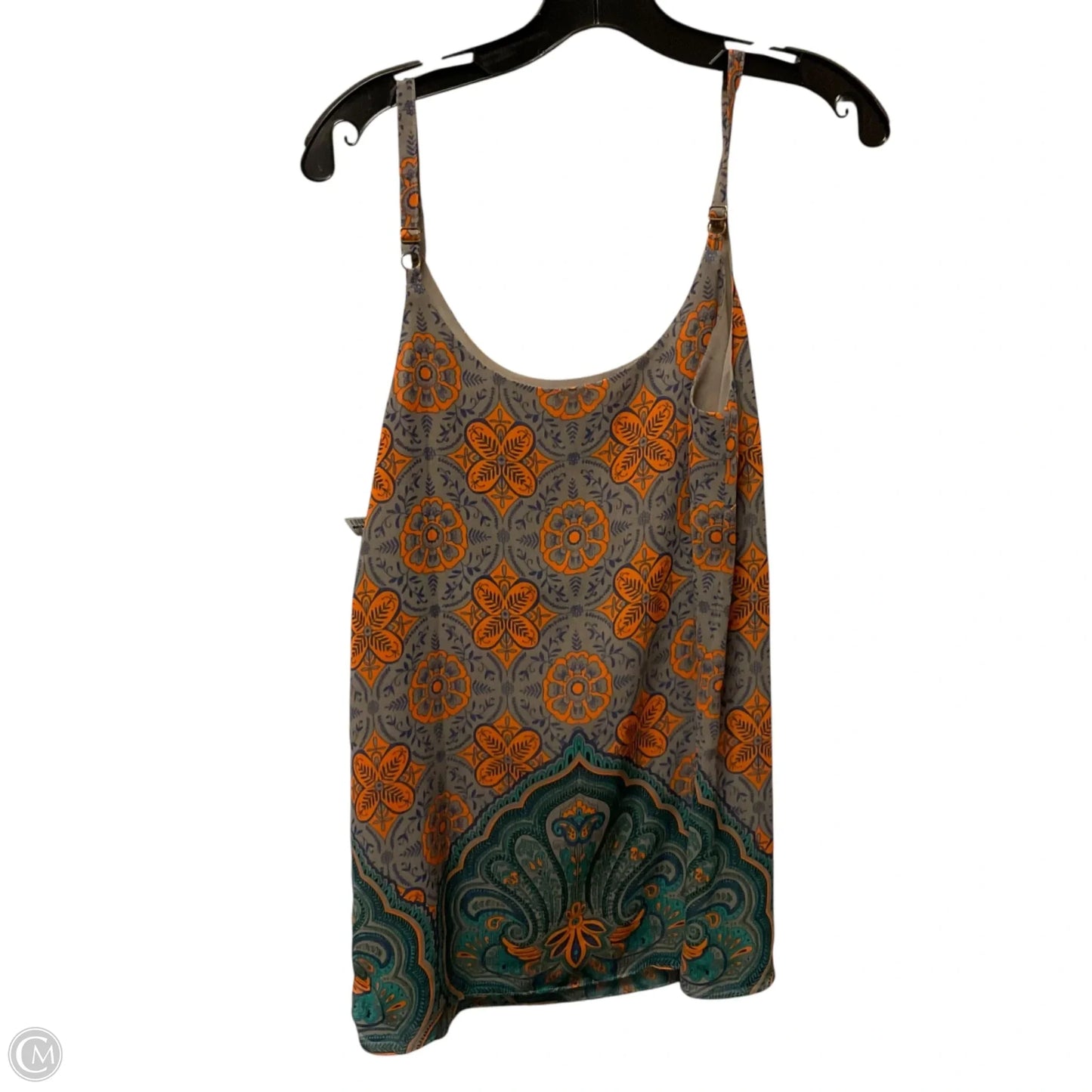 Top Sleeveless By Cabi In Orange & Tan, Size: Xs
