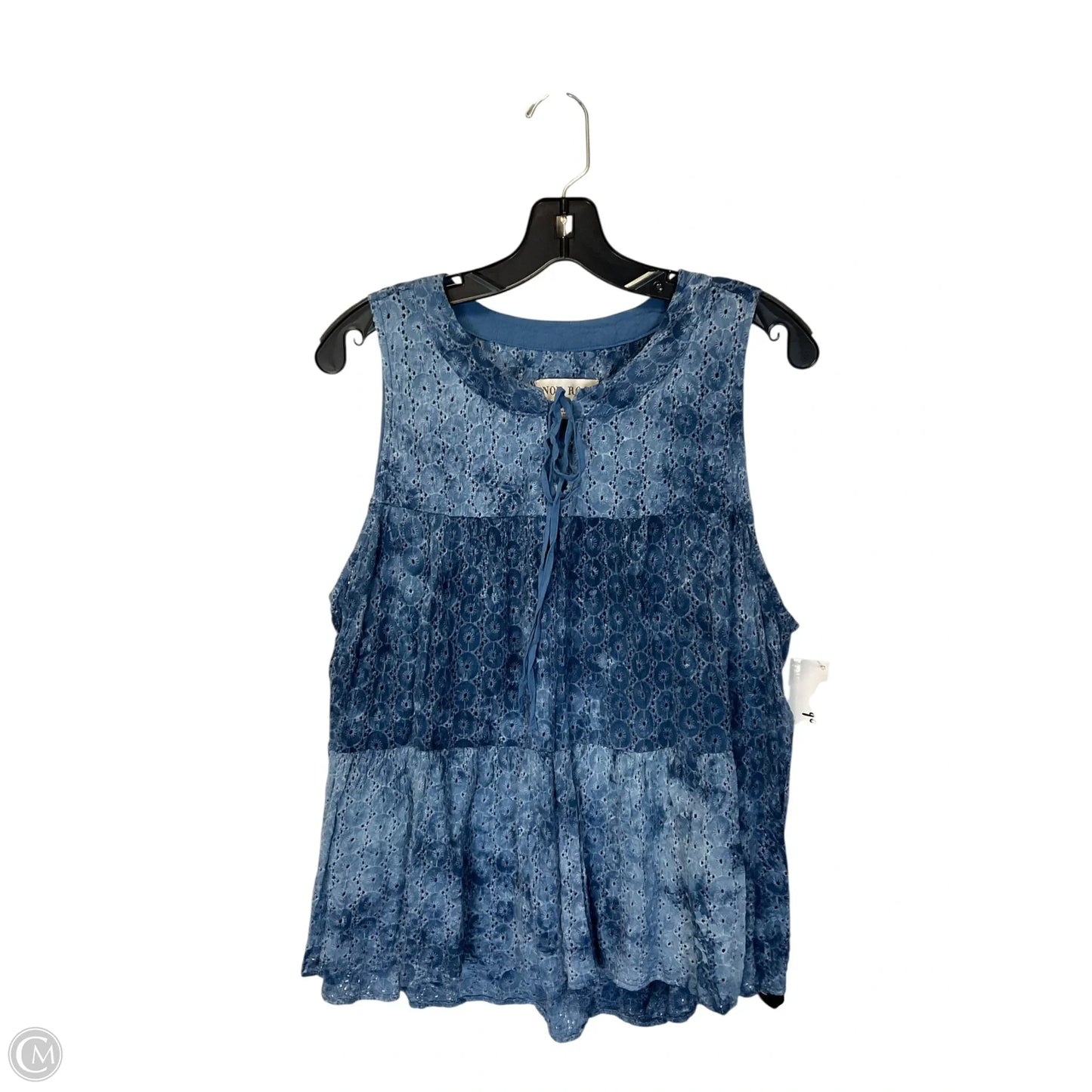 Top Sleeveless By Knox Rose In Blue, Size: Xl