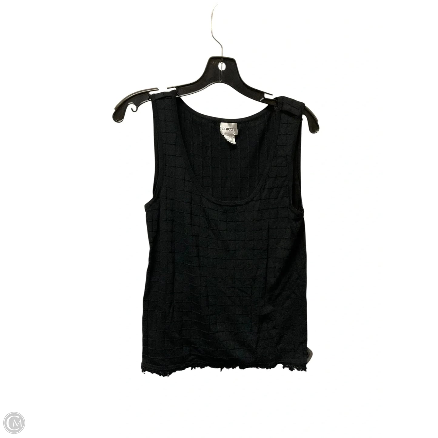 Top Sleeveless By Chicos In Black, Size: S