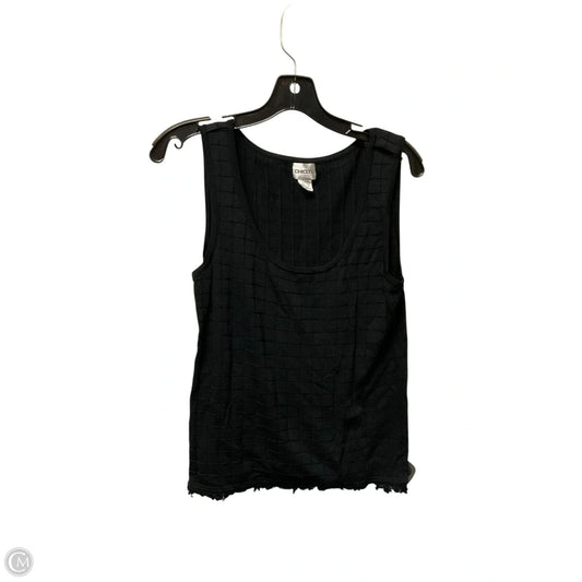 Top Sleeveless By Chicos In Black, Size: S
