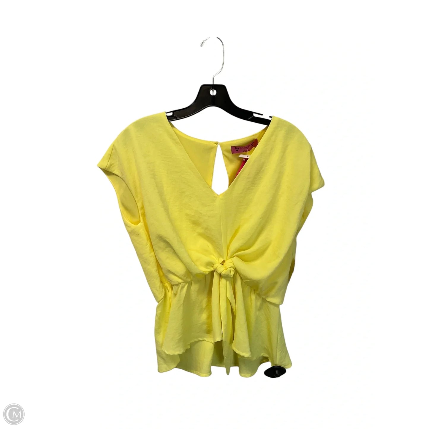 Top Sleeveless By Almost Pink In Yellow, Size: M