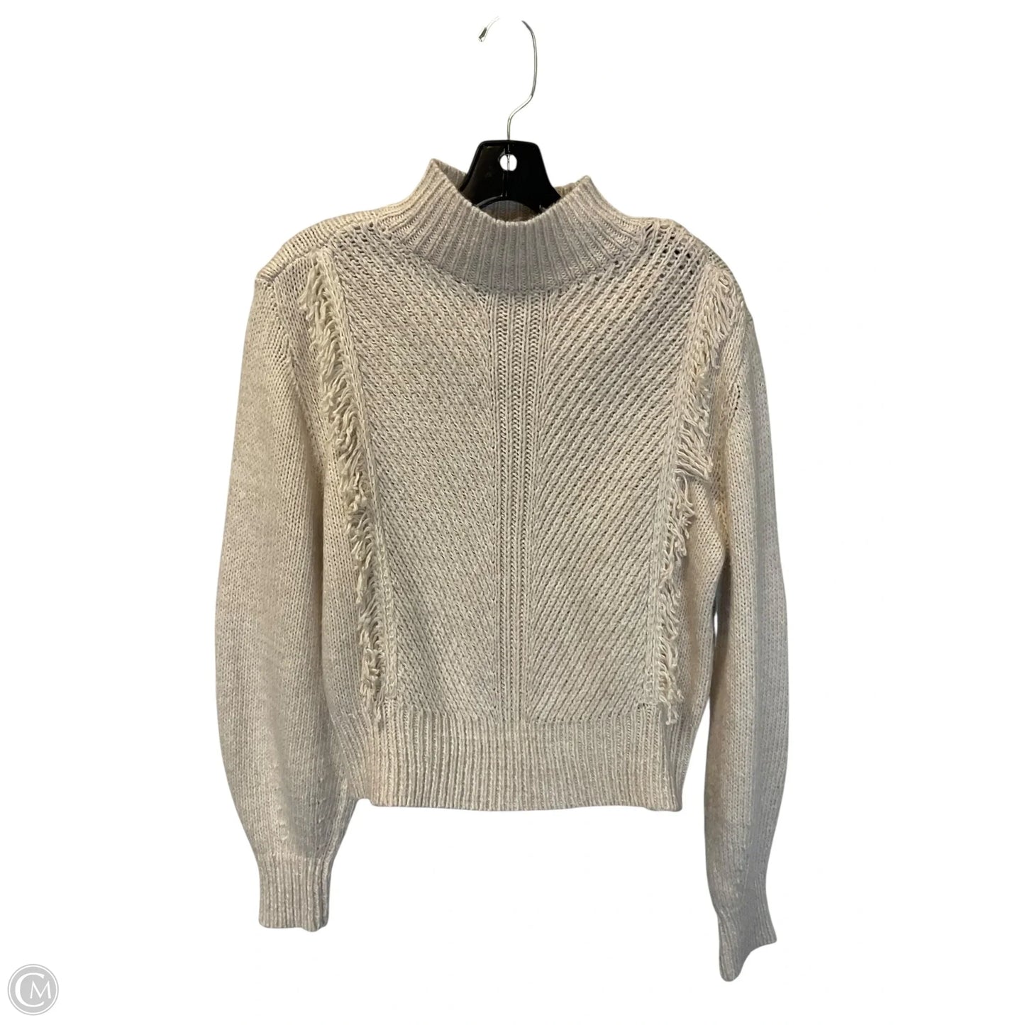 Sweater By Ann Taylor In Cream, Size: M
