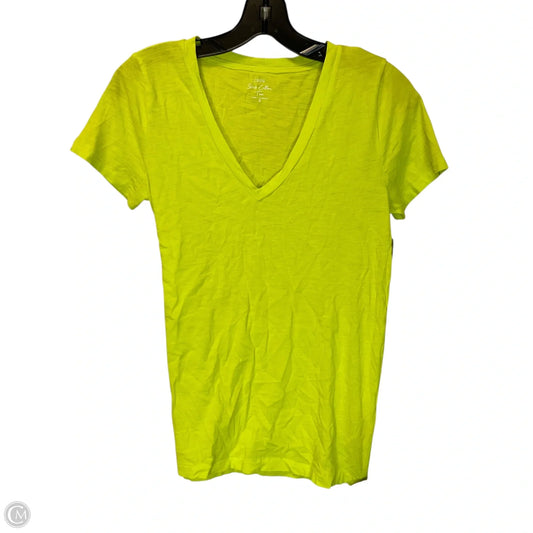 Top Short Sleeve Basic By J. Crew In Yellow, Size: S