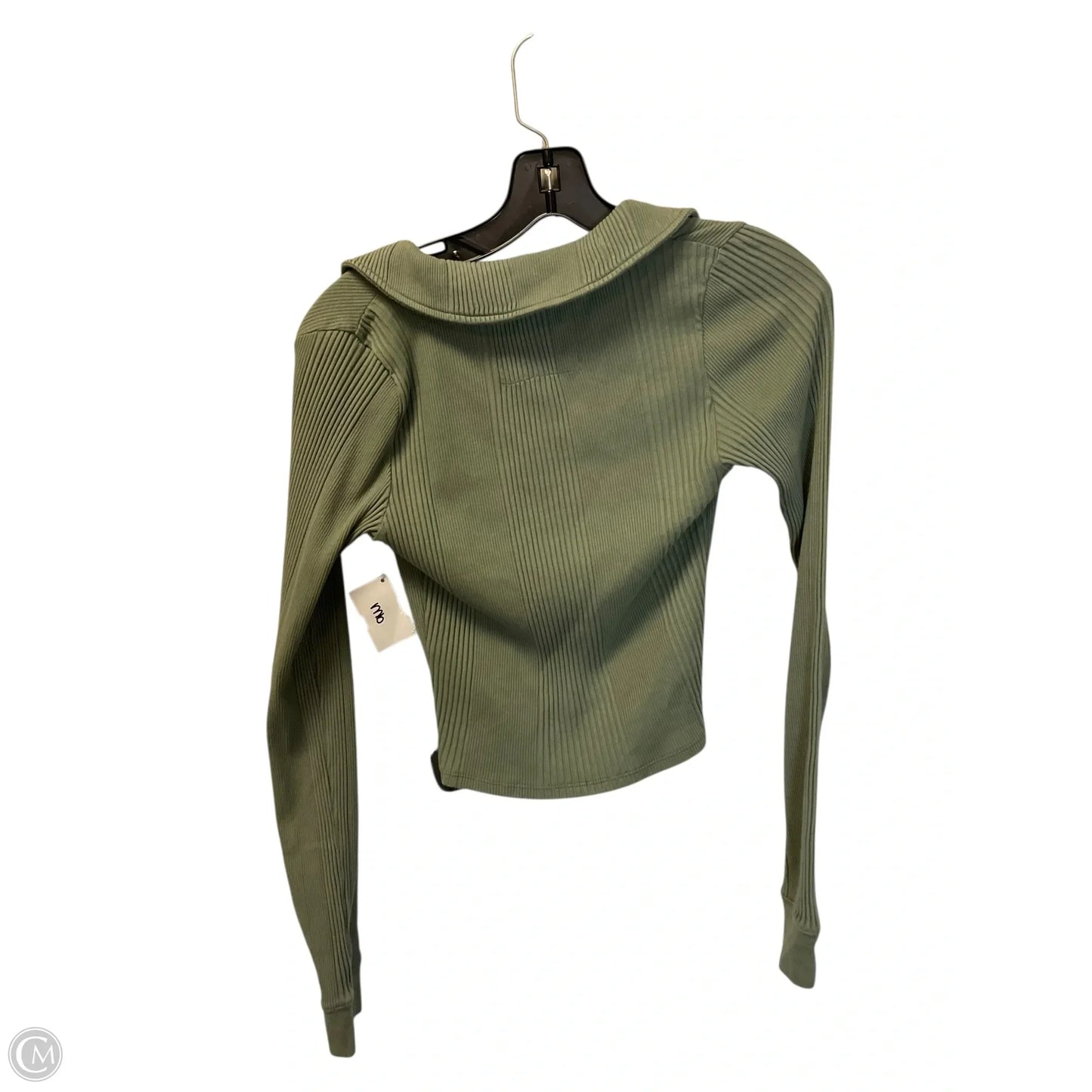 Top Long Sleeve By Aerie In Green, Size: S