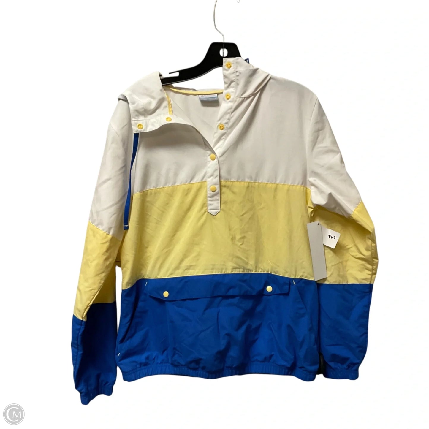 Jacket Utility By Columbia In Blue & Yellow, Size: S