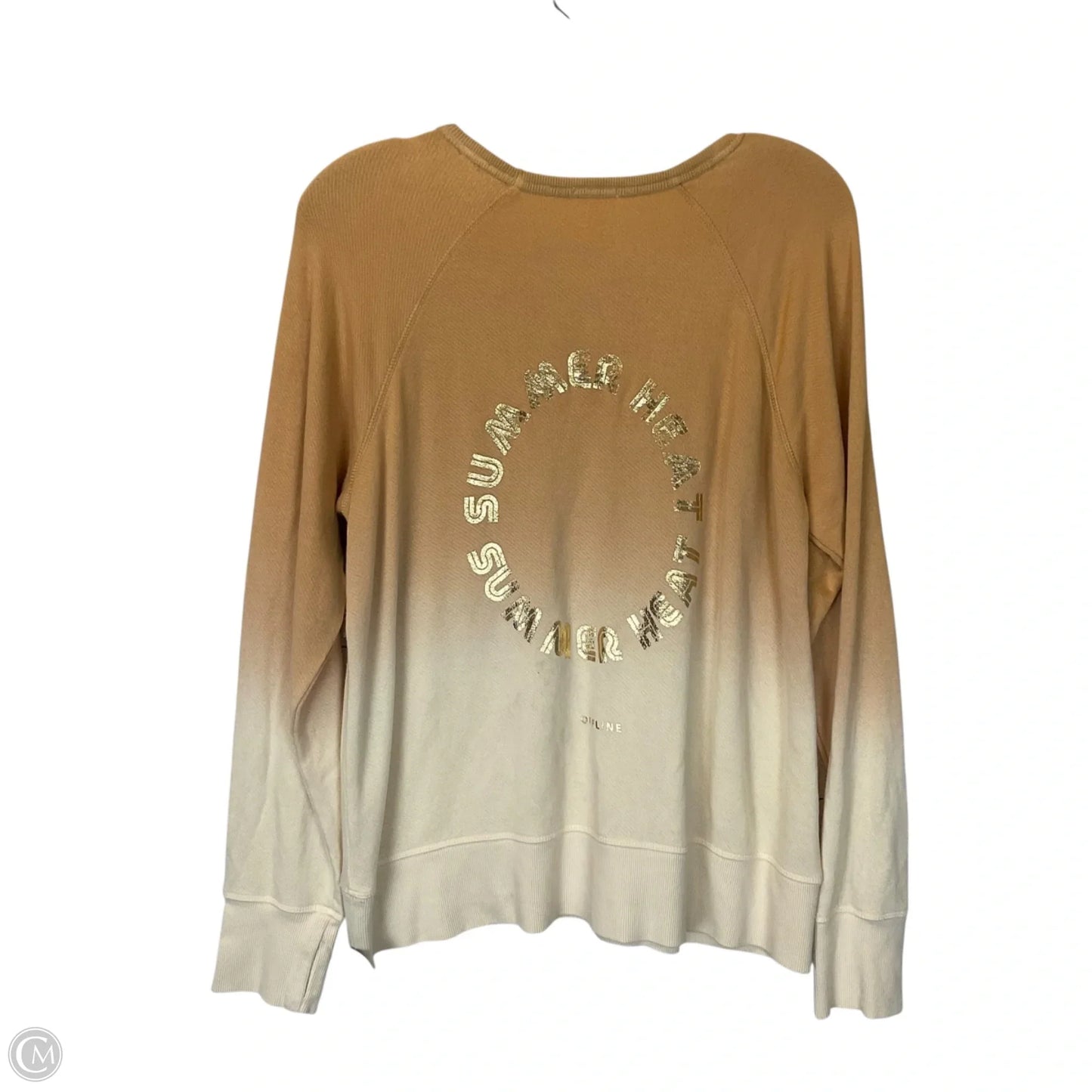Top Long Sleeve By Aerie In Orange, Size: M