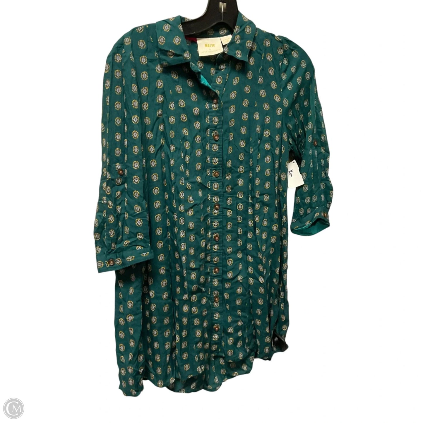 Top Long Sleeve By Maeve In Green, Size: Xs