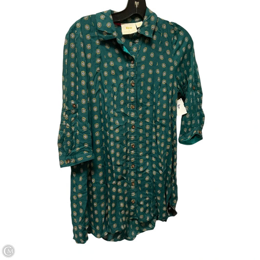 Top Long Sleeve By Maeve In Green, Size: Xs