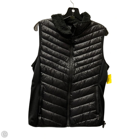 Vest Puffer & Quilted By Calvin Klein In Black, Size: L