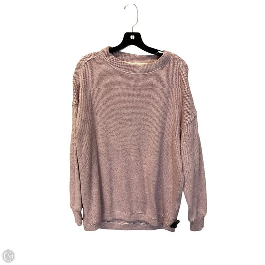 Top Long Sleeve By Aerie In Pink, Size: S